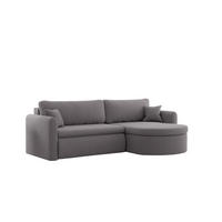 ECKSOFA Feliz In Faro - Grau, Holzwerkstoff/Textil (250/160cm) - Fun Möbel