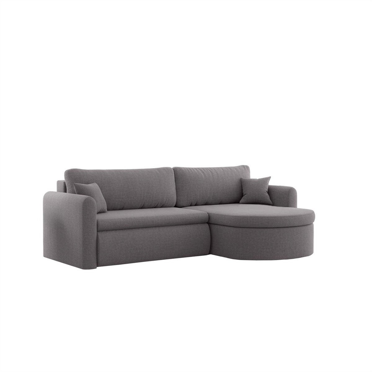 ECKSOFA Feliz In Faro - Grau, Holzwerkstoff/Textil (250/160cm) - Fun Möbel