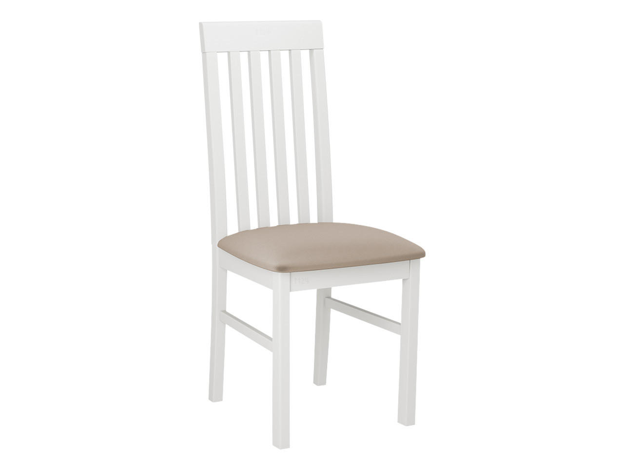 STUHL Nilo I, Holzfarbe: Weiß - Beige/Weiß, Holz (43/96/48cm) - MIRJAN24