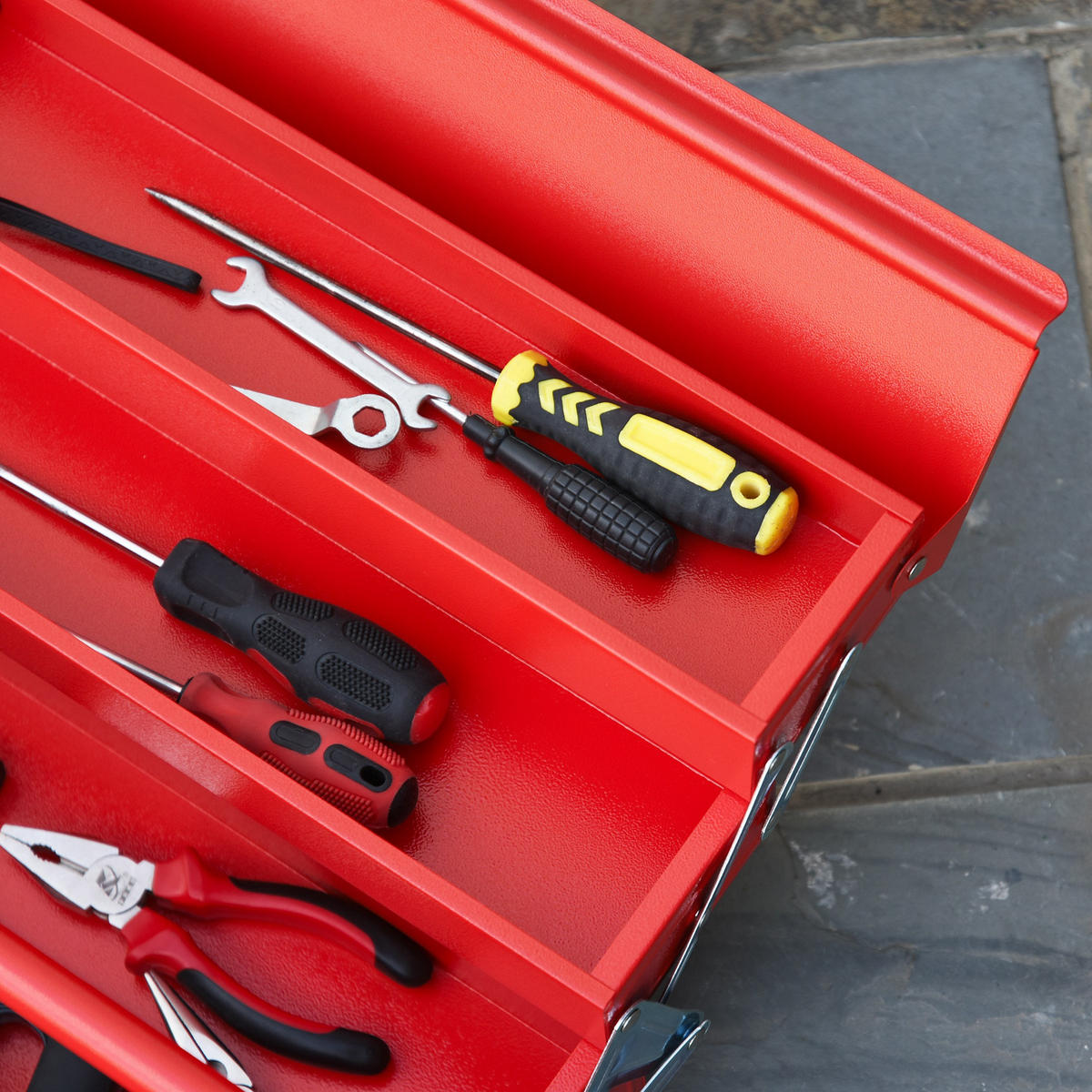 WERKZEUGKOFFER DE-09511 Rot - Rot, Metall (20/41/56cm) - ComfortXL
