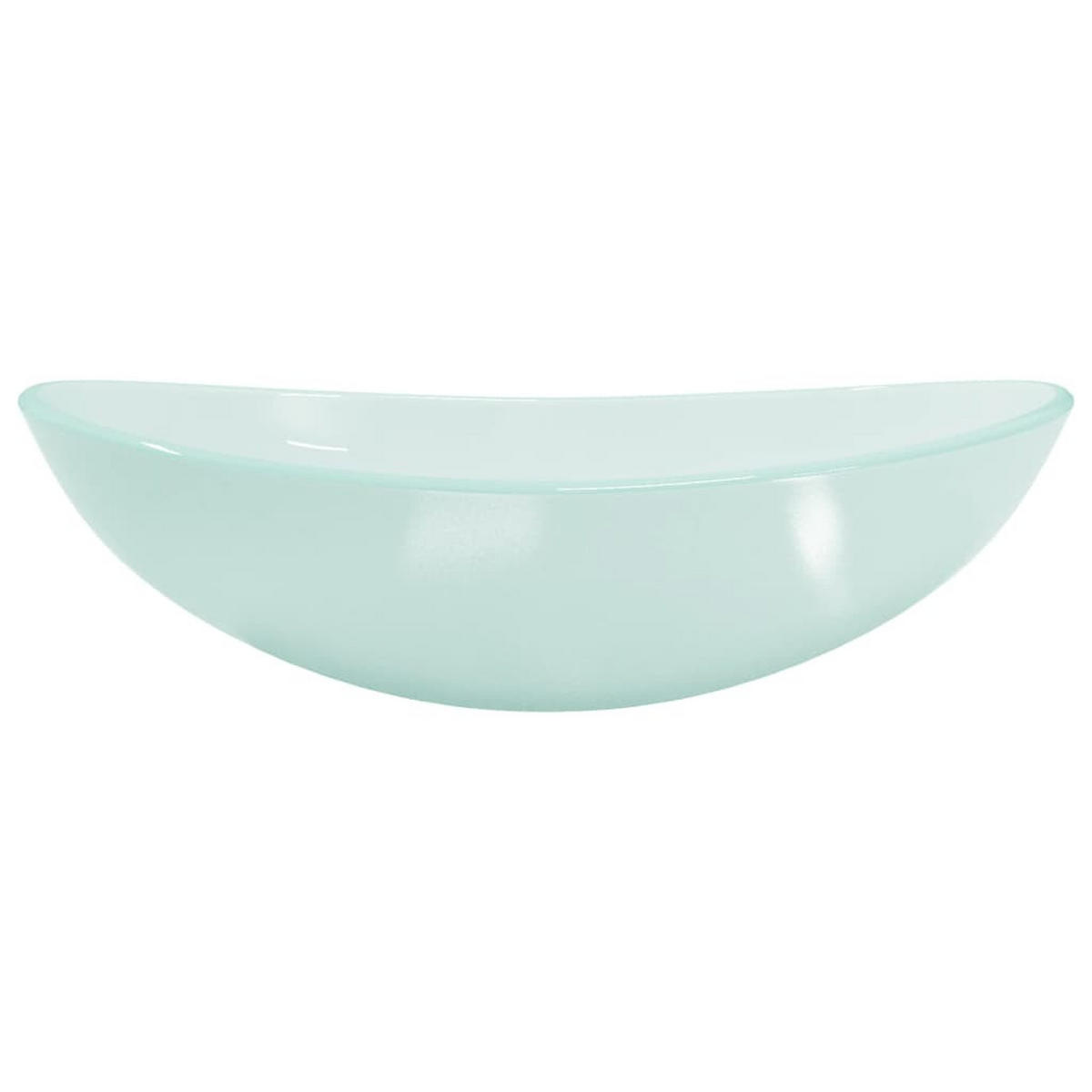 WASCHBECKEN Laycock 54.5/35/15.5 cm - Creme, Glas (54.5/15.5/35cm) - Nettlife
