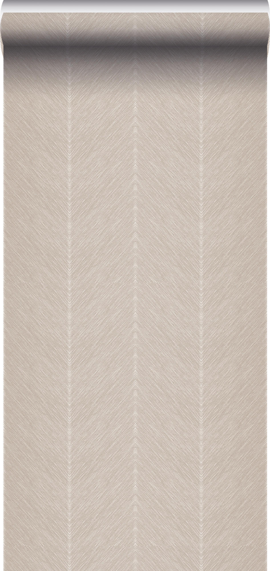 TAPETE Fischgrätmuster - Braun, Papier (53/1000cm) - Sanders & Sanders