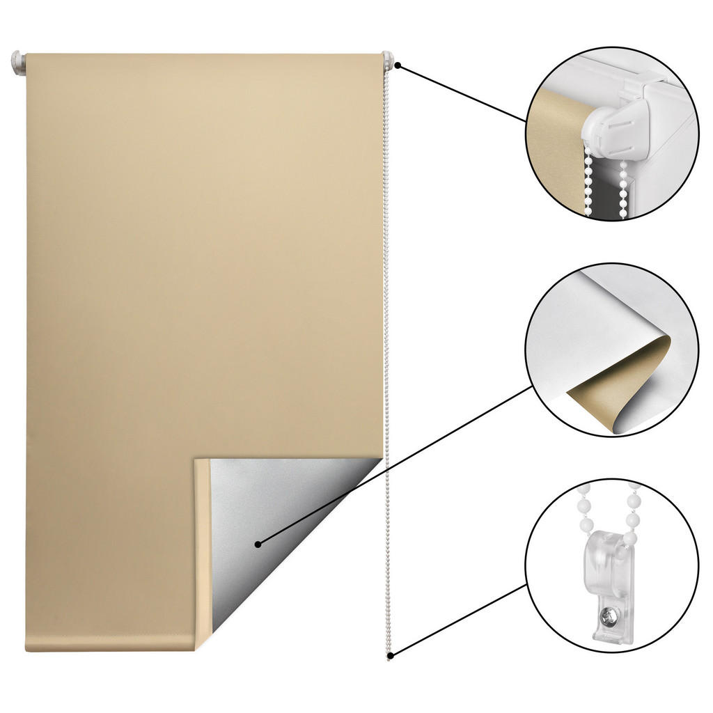 Thumbnail - Sol Royal Thermorollo, Creme, Kunststoff, 90x160 cm, Wohntextilien, Rollos & Jalousien, Rollos