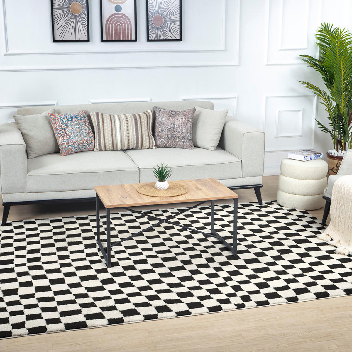 KURZFLORTEPPICH 200/275 cm Schwarz - Schwarz, Naturmaterialien/Textil (200/275cm) - LIVABLISS