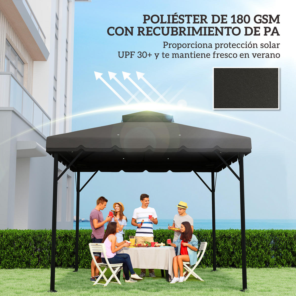 ERSATZDACH Grau 1 Stück - Grau, Naturmaterialien (300/0.1/300cm) - GiPP