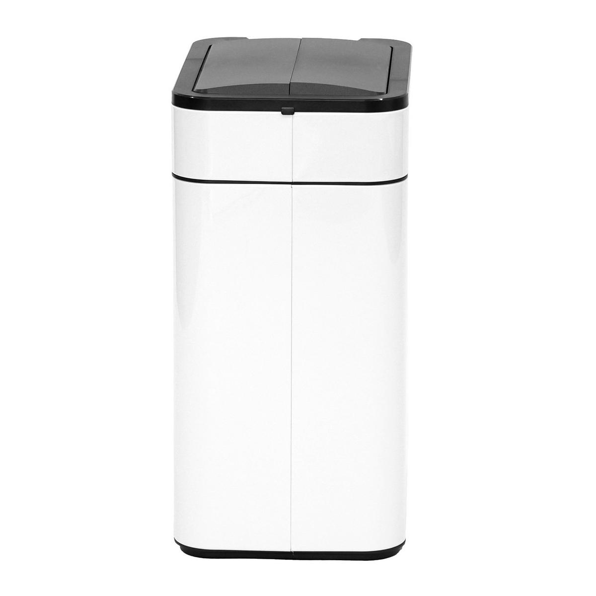 SENSORMÜLLEIMER SE50L Weiß - Weiß, Metall (27/54.5/40cm) - SVITA