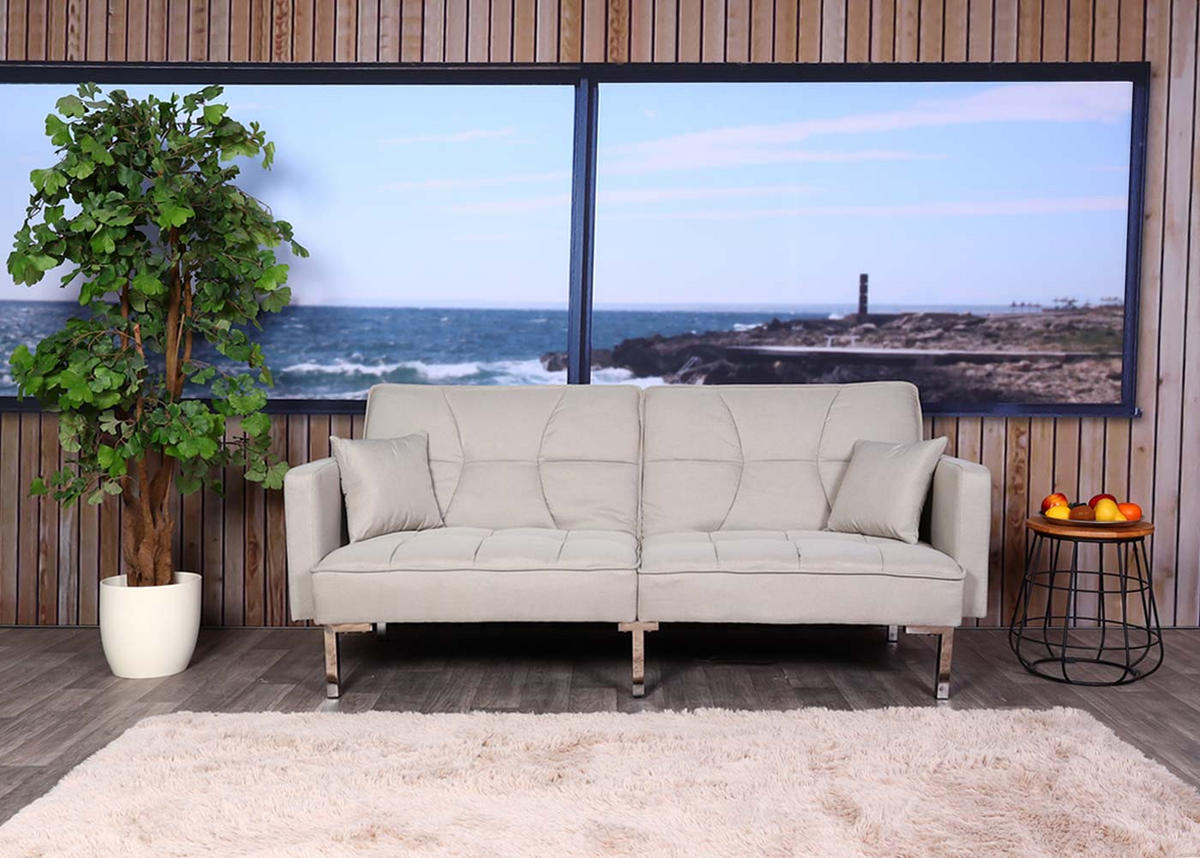 SCHLAFSOFA Beige - Beige, Textil (190/83/87cm) - MCW