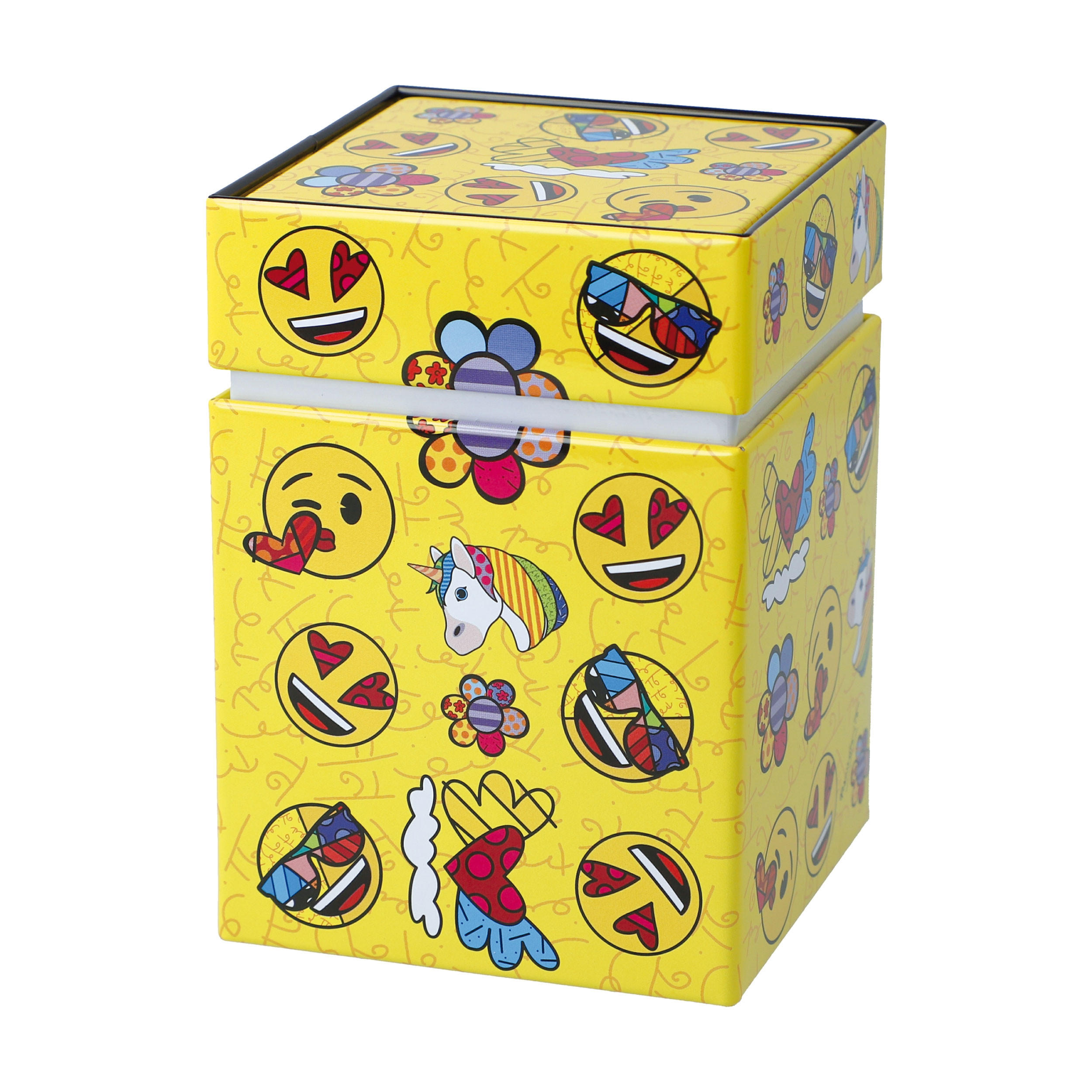 TEEDOSE emoji by BRITTO - Summer Feelings, Metall, Bunt, 600 ml - Multicolor, Metall (7.5/11/7.5cm) - Goebel
