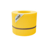 SICHTSCHUTZSTREIFEN PP Premium Gelocht 20 Prozent Streifen Gelb 26m - Gelb, Kunststoff (2600/19cm) - ZAUN|ZU