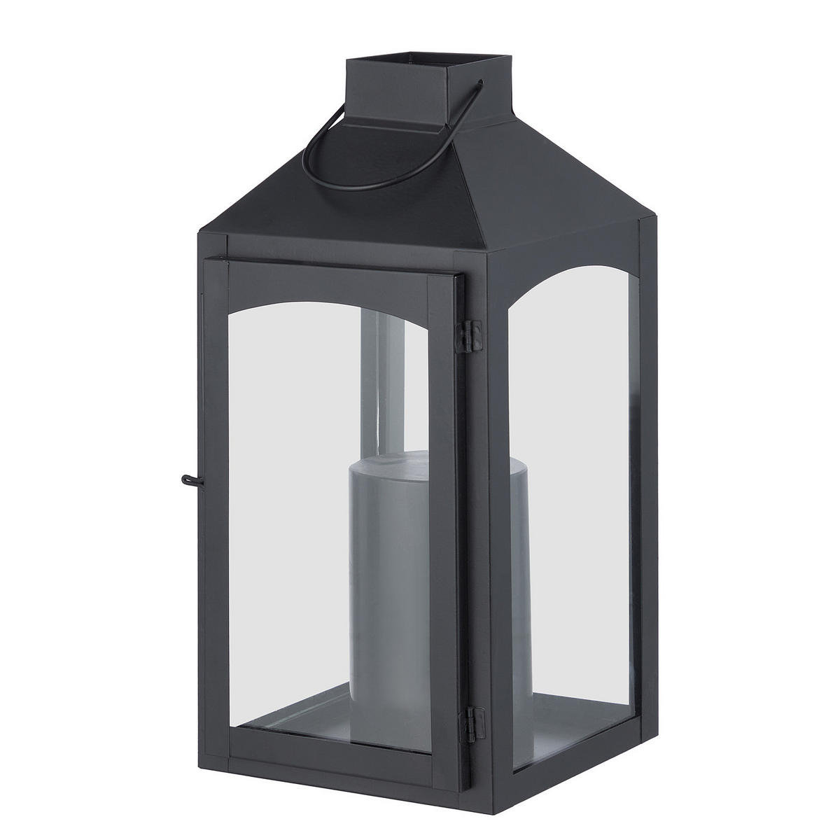 LATERNE Lighthouse - Schwarz, Metall (15/30/15cm) - Butlers
