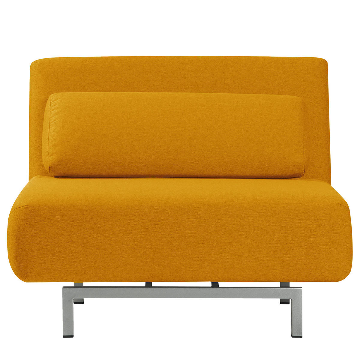 SCHLAFSESSEL - Gelb/Silberfarben, Textil/Metall (92/78/85cm) - home24