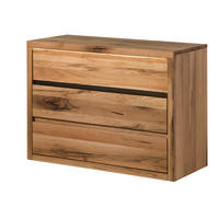KOMMODE Wild-/Zerreiche 105x45x75 natur geölt MONTREUX LUX #133 - Braun, Holz (105/75/45cm) - Massivmoebel24