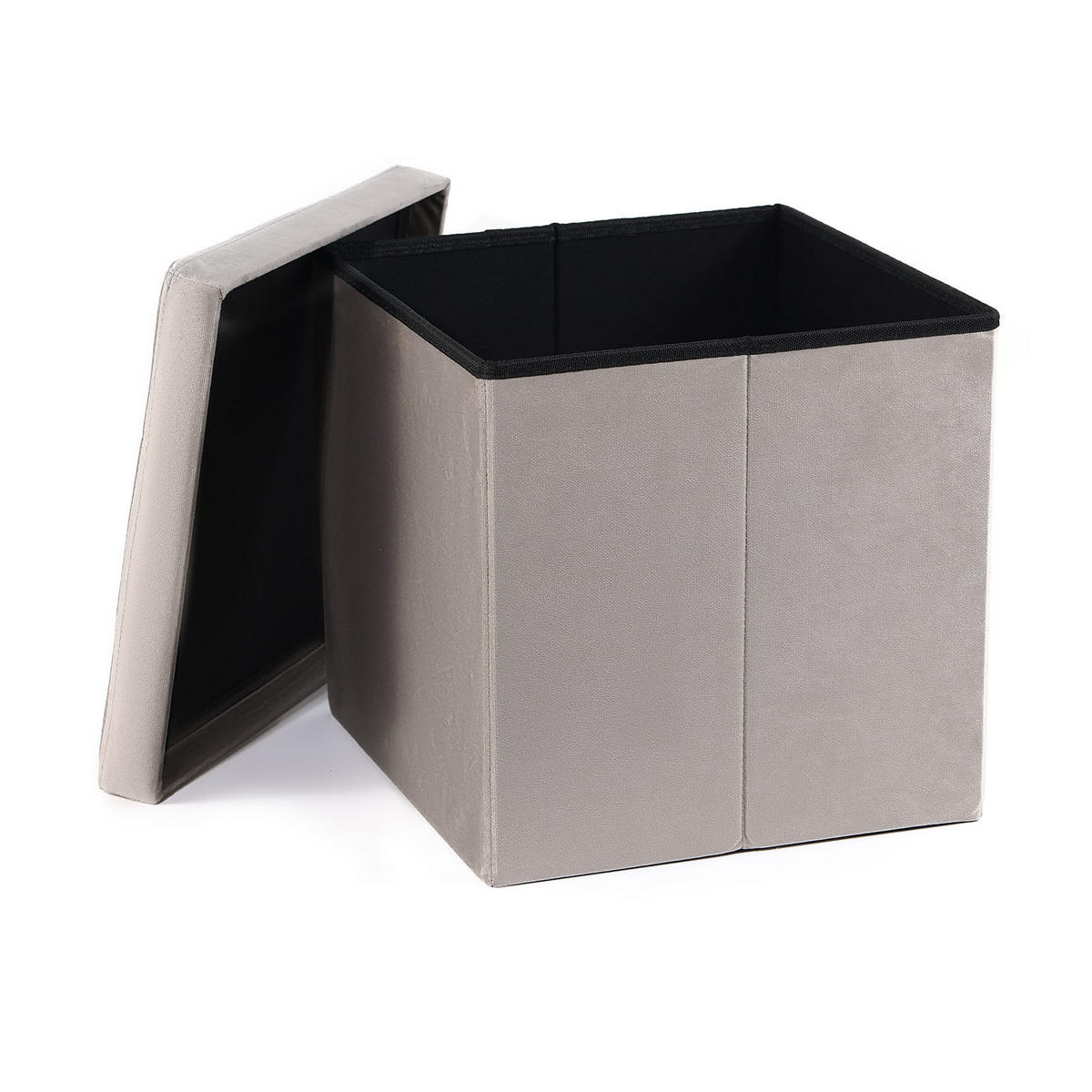 SITZBOX Ravello L mit Knöpfen Samt Beige - Beige, Textil (38/38/38cm) - Komodee