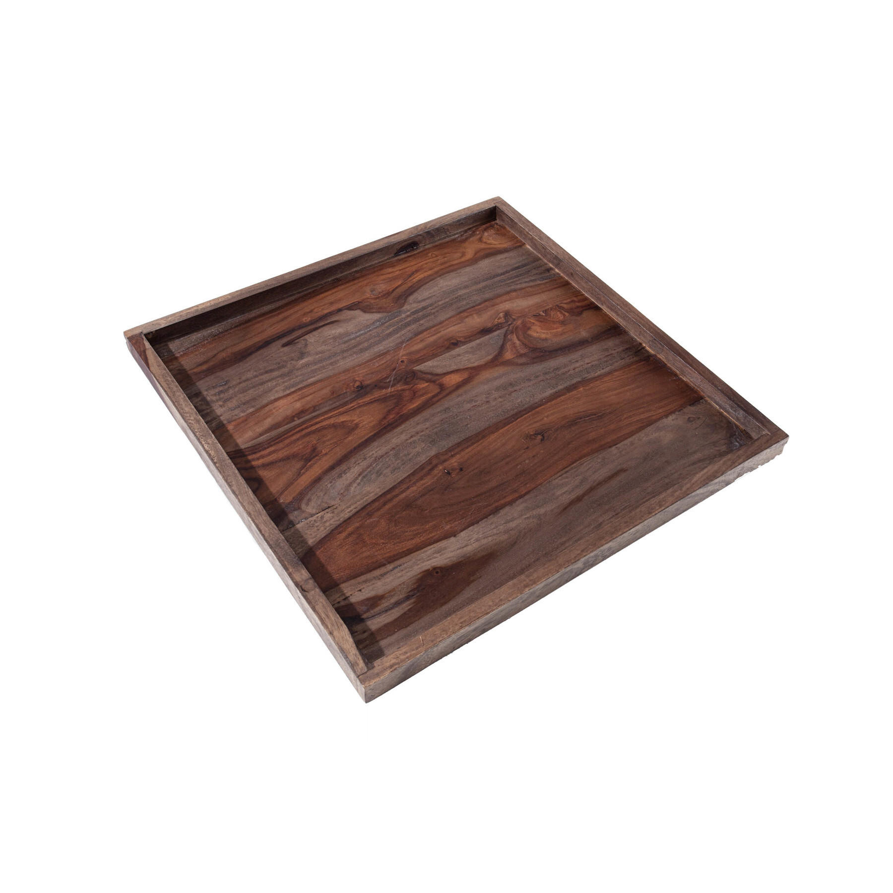 TABLETT MAKASSAR Sheesham Smoke Finish 50 cm - Braun/Grau, Holz (3cm) - riess-ambiente