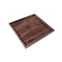 TABLETT MAKASSAR Sheesham Smoke Finish 50 cm - Braun/Grau, Holz (3cm) - riess-ambiente