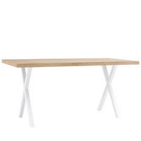 ESSTISCH Parks Weiß 180 cm x 75 cm - Weiß, Holzwerkstoff (90/180/75cm) - Klast Home