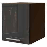 KLAPPHÄNGESCHRANK Essen W4B/30 Graphit Hochglanz / Lava Matt 30 / 32,5 / 36cm - Dunkelgrau/Graphitfarben, Holz/Holzwerkstoff (30/32.5/36cm) - Feldmann-Wohnen