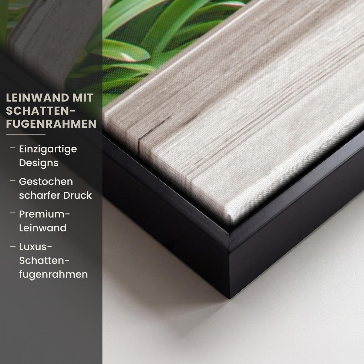 LEINWAND Bilder mit Rahmen - Hortensie - Durchsichtig - Blumen - Sommer - Lila - Weg - 90x90 - Lila, Textil (90/90cm) - MuchoWow