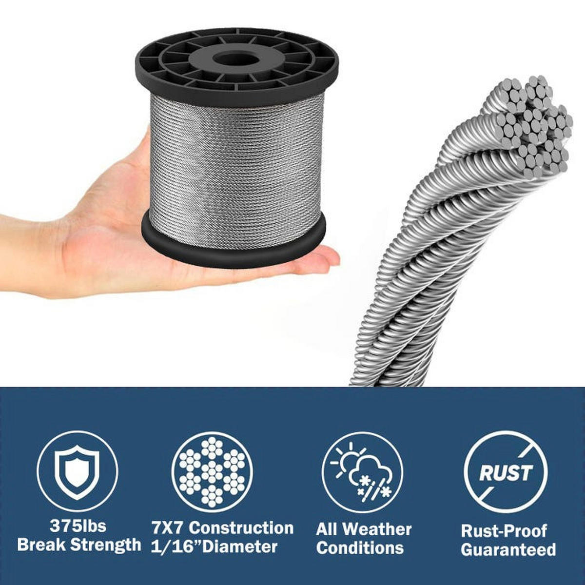 CRIMPZANGE – für Drahtseile - Silberfarben, Metall (26/15/1cm) - DCA