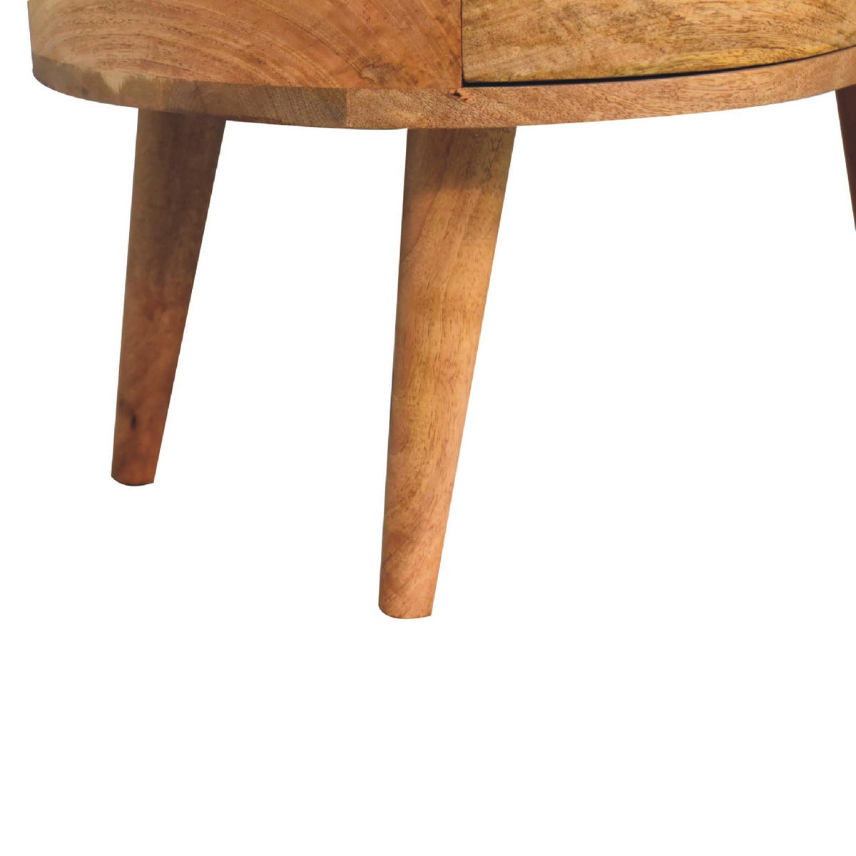 KLUBSKA mizica z 1 predalom, 1 odprtim predelkom, nordijske noge, bež - rjava/barve medenine, kovina/les (50/80/40cm) - Artisan Furniture
