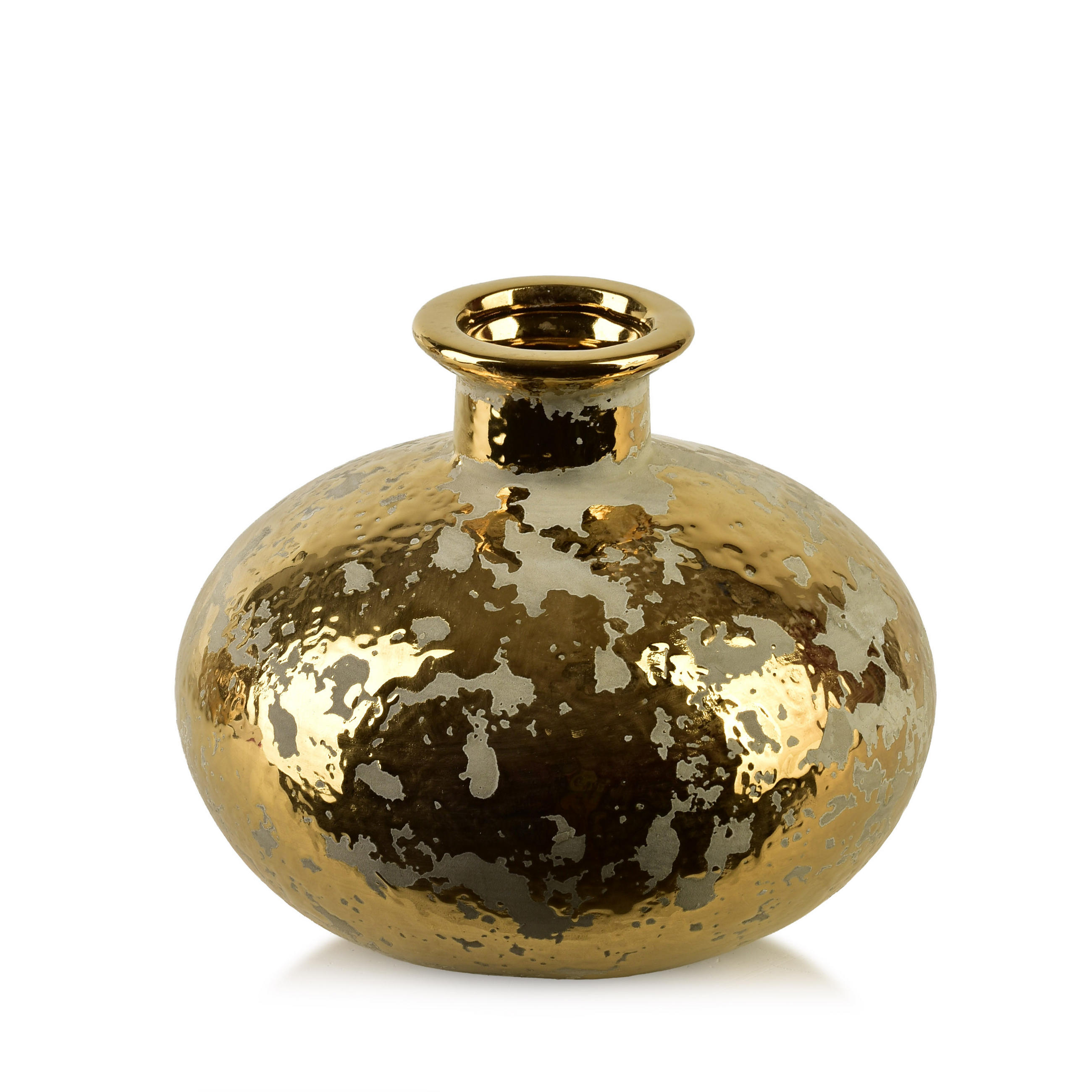VASE YARINE GOLD Gold 14/6/15cm Keramik - Goldfarben, Keramik (15cm) - Mondex