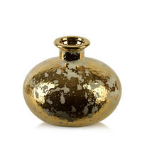 VÁZA Yarine Gold, keramika, zlatá - zlatá, keramika (15cm) - Mondex