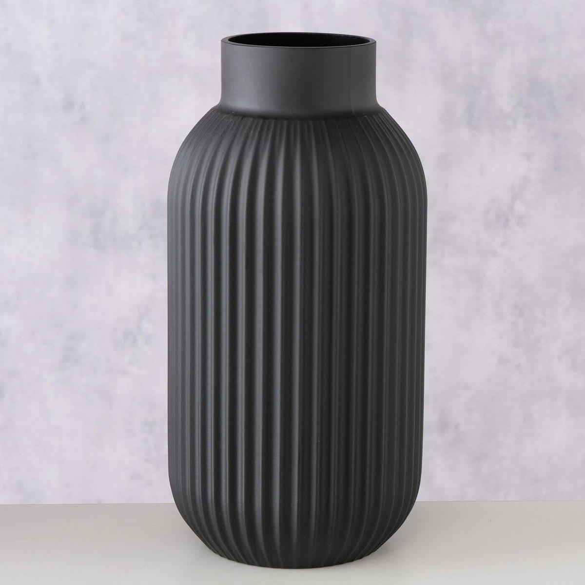 VASE Nordika - Schwarz, Glas (30cm) - Boltze Home