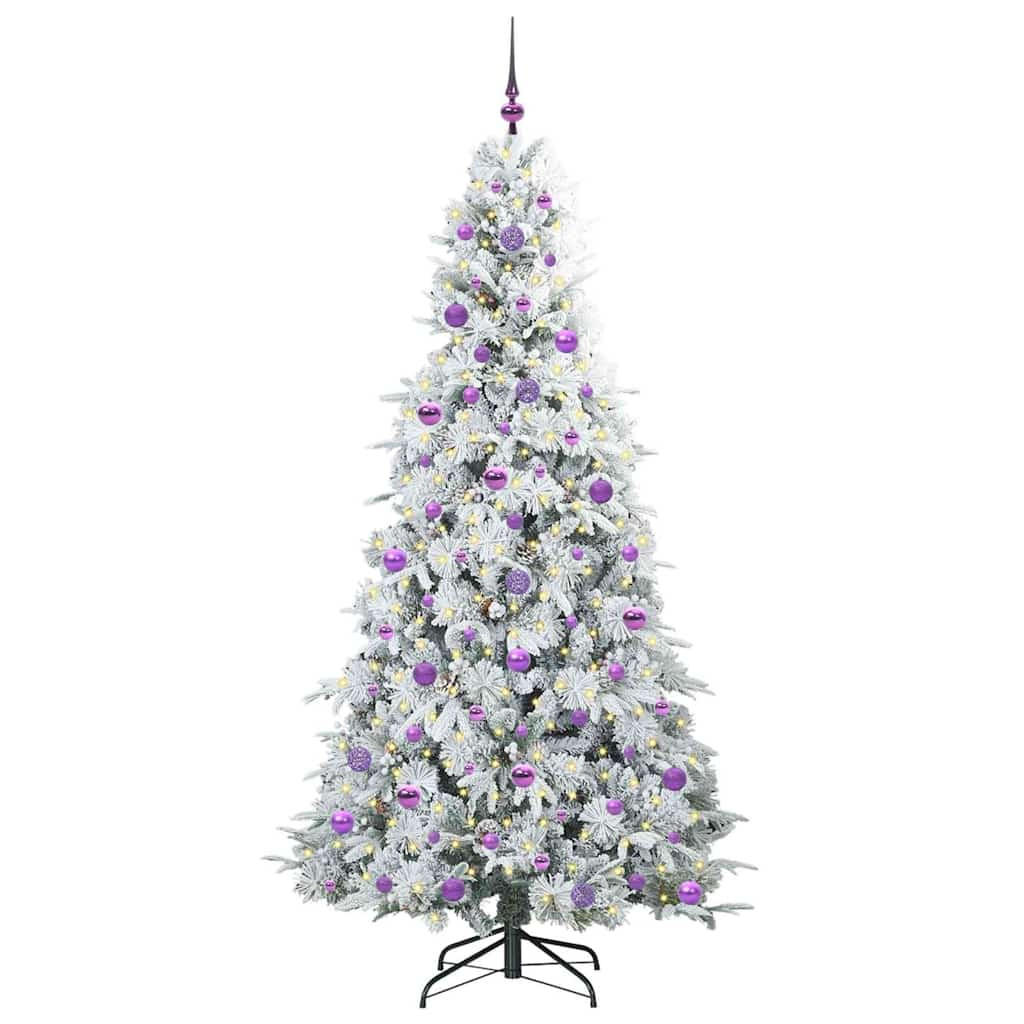 vidaXL Weihnachtsbaum Weiß 210 cm