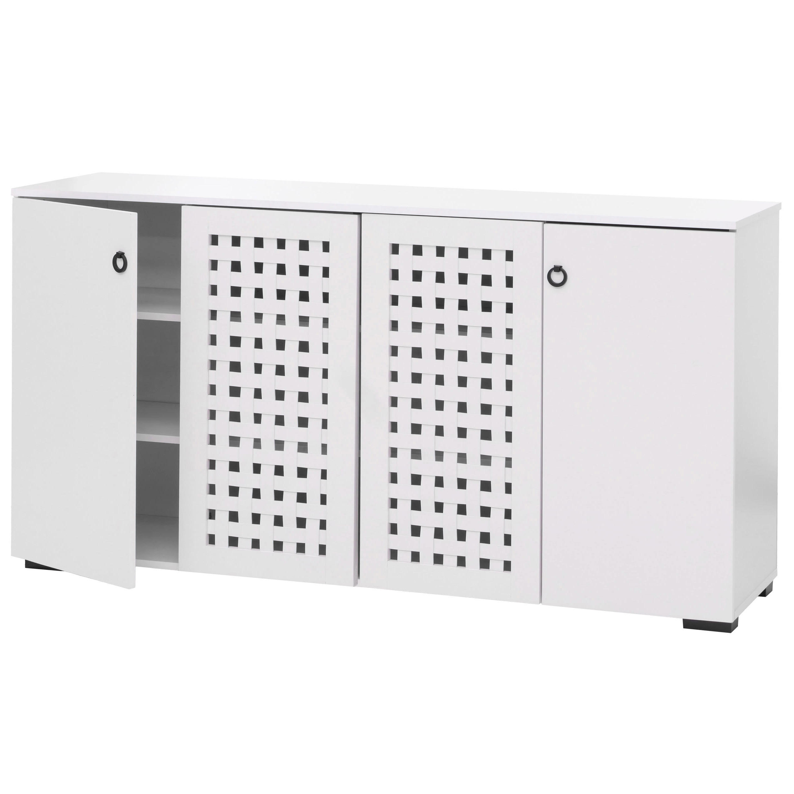 SIDEBOARD Weiß - Weiß, Holzwerkstoff (159/83/37cm) - MCW