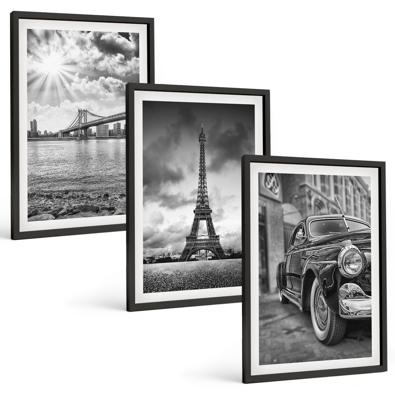 Tulup Bilder Schwarz 40x60 cm