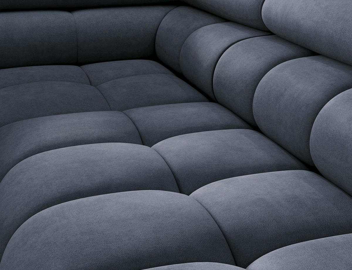 ECKSOFA Ferrucio L - Anthracite (Aura 40) - Anthrazit, Holzwerkstoff (276/200cm) - Möblo