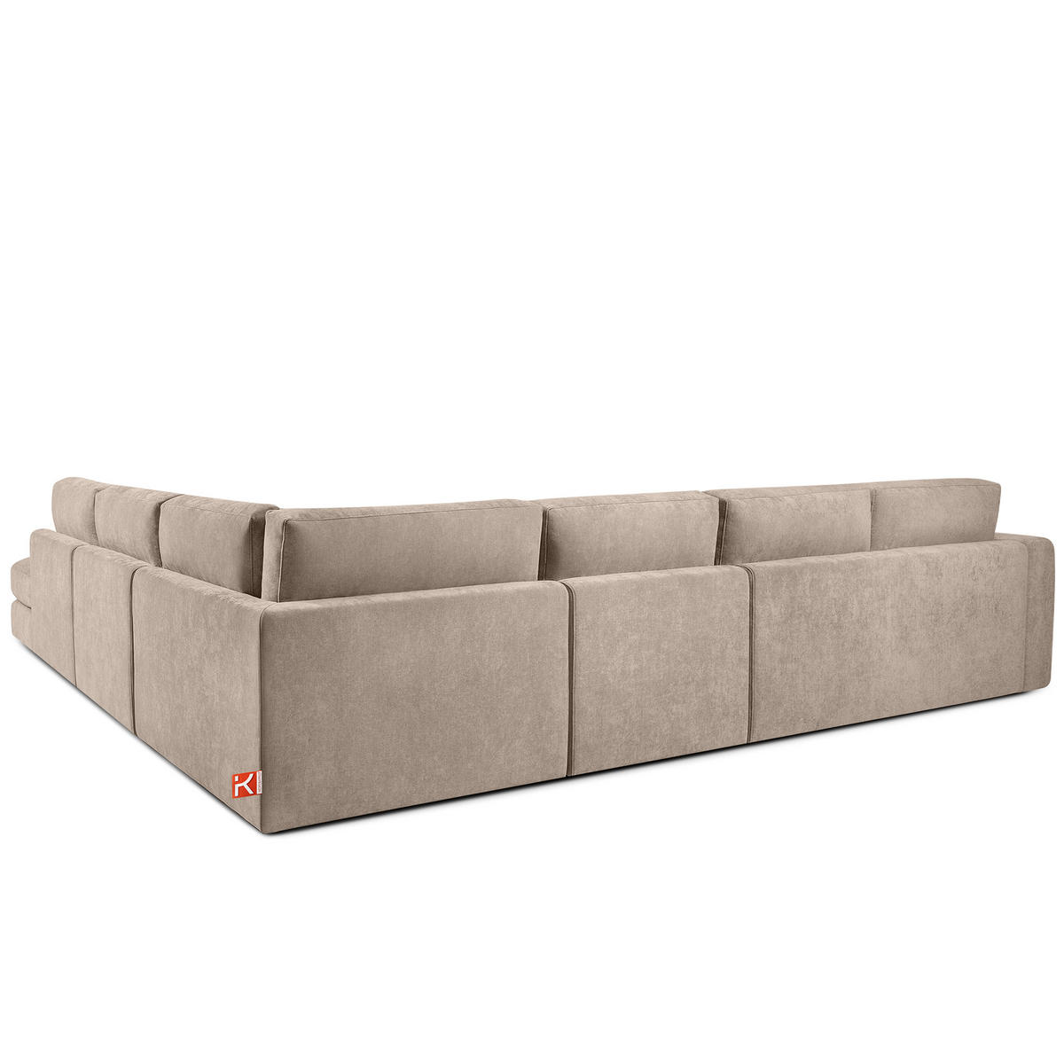 ECKSOFA XL rechts VERUS - Ecru, Holz/Holzwerkstoff (377/328cm) - KONSIMO®
