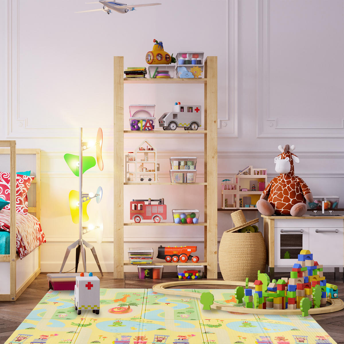 HRACIA matná - viacfarebná, textil (200/150cm) - Relaxdays