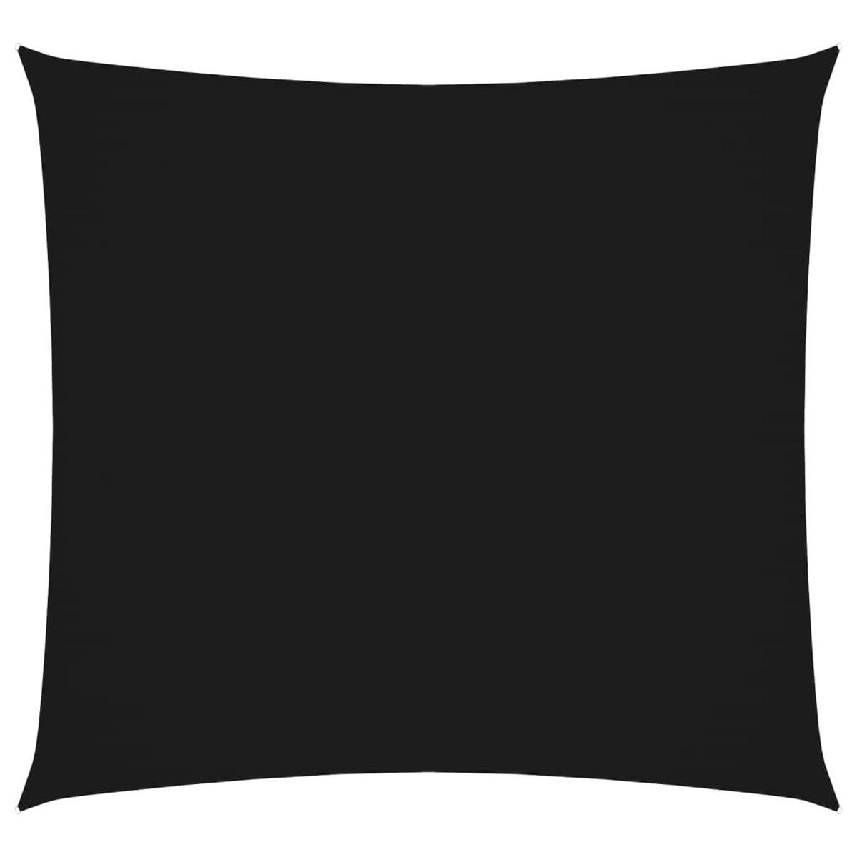 SONNENSEGEL Oxford-Gewebe Quadratisch 4x4 m Schwarz - Schwarz, Textil (400/400cm) - furnicato