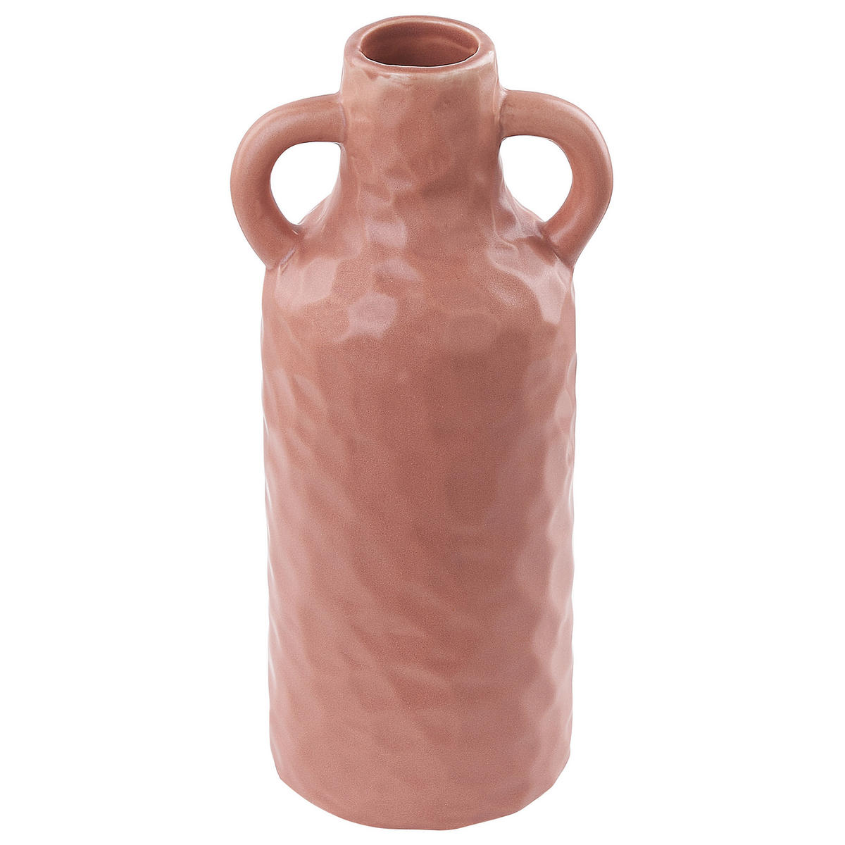 BLUMENVASE Porzellan rosa Drama - Rosa, Keramik (24cm) - Beliani