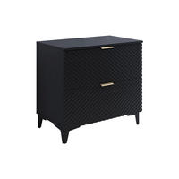 WASCHTISCHUNTERSCHRANK 80.4cm Cléa Schwarz - Schwarz, Holzwerkstoff (80.4/62.6/48.5cm) - Petits-meubles