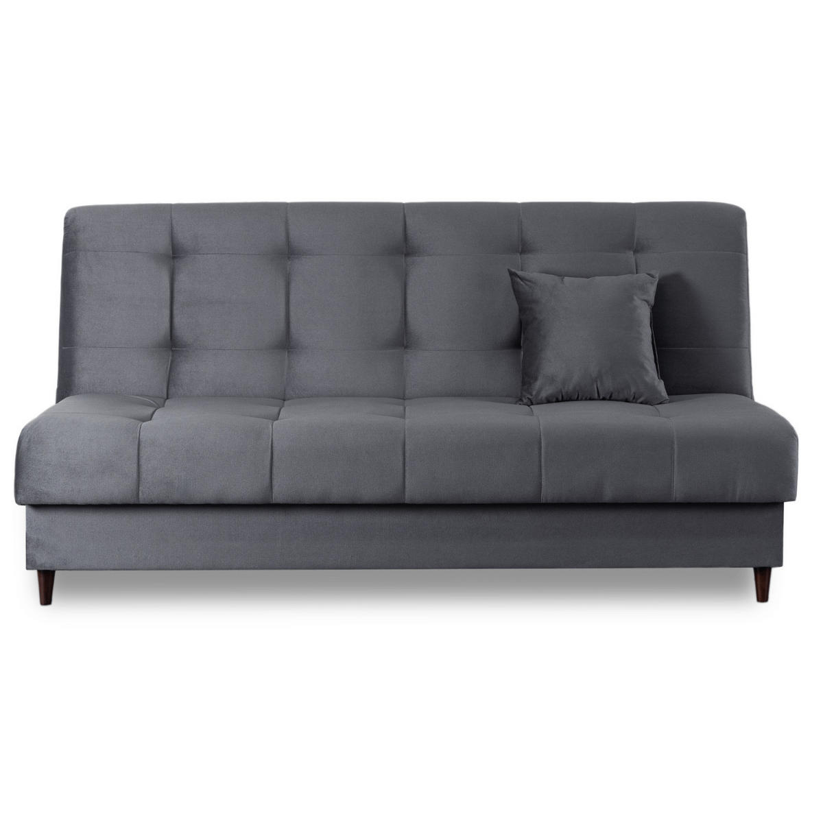 SCHLAFSOFA LIMA ausziehbar Zweisitzer Grau - Grau, Holz/Textil (186/95/84cm) - makarowski meble