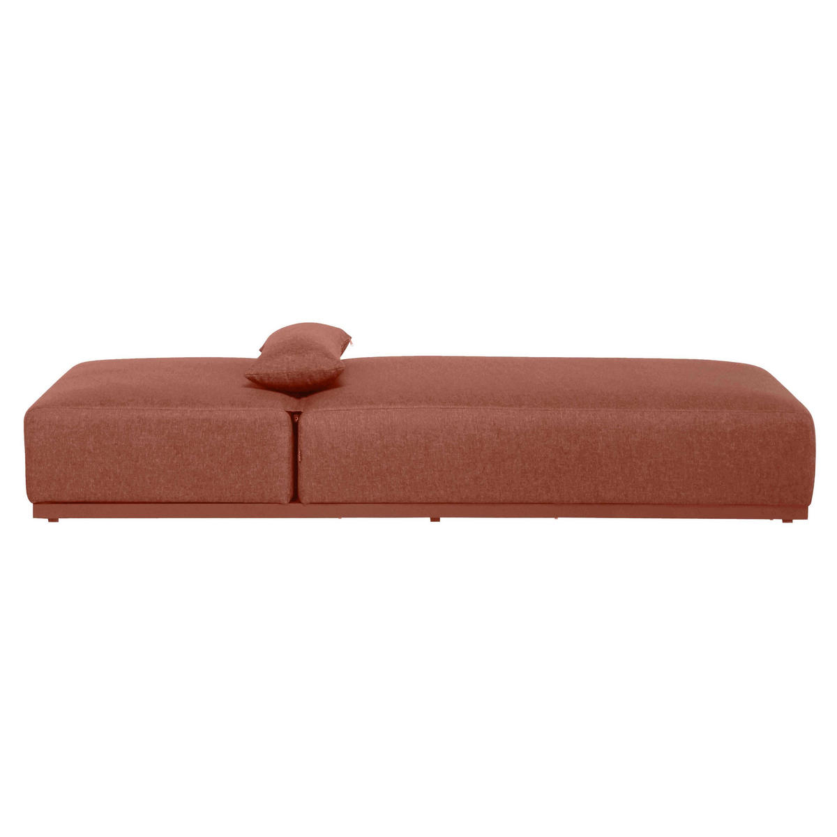 SONNENLIEGE, Terrakotta - Pink, Metall (90/80/213cm) - Oviala