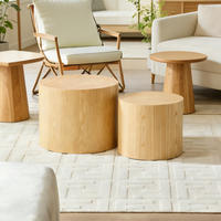 SATZTISCH 48/48/38 cm Natur aus MDF platzsparend - Naturfarben, Holzwerkstoff (48/48/38cm) - OKWISH