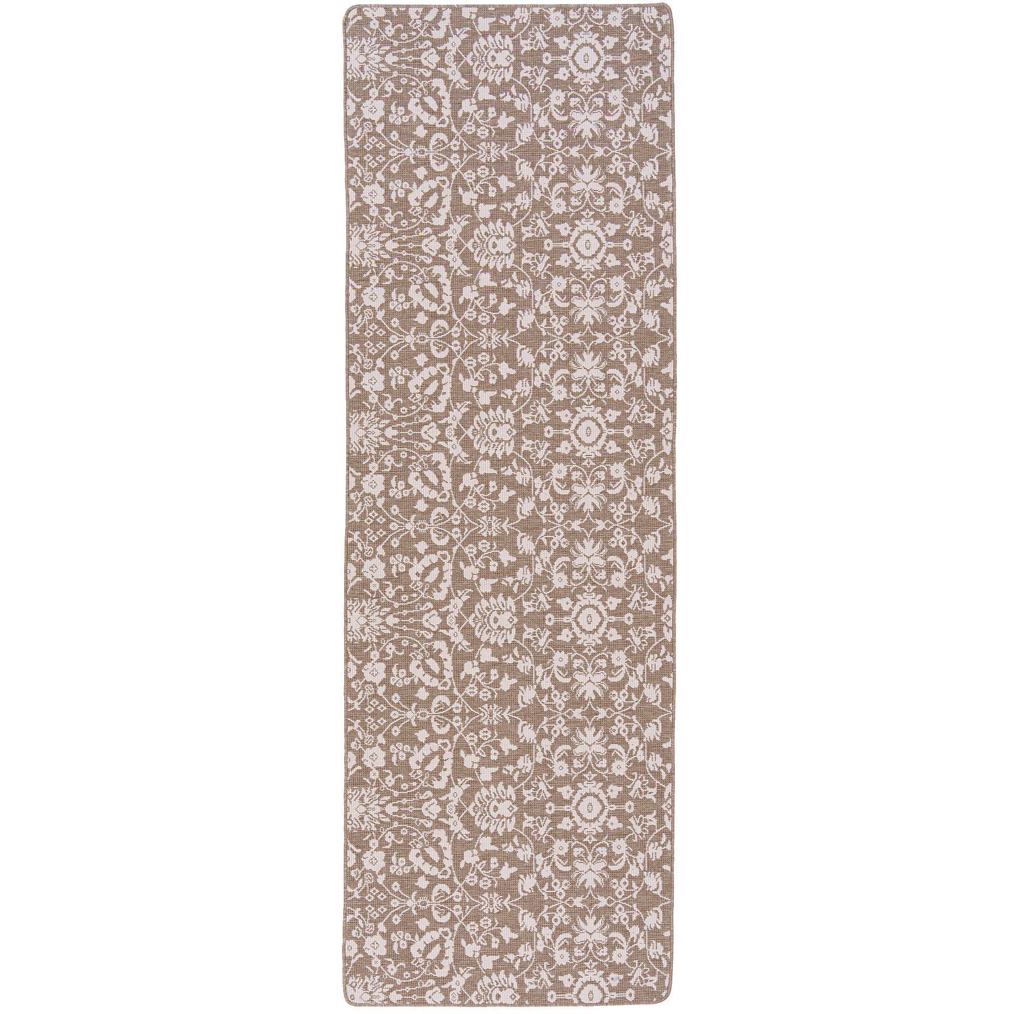 IN- UND OUTDOOR TEPPICH LÄUFER BEIDSEITIG NEWPORT - Beige, Textil (100/100cm) - Snapstyle