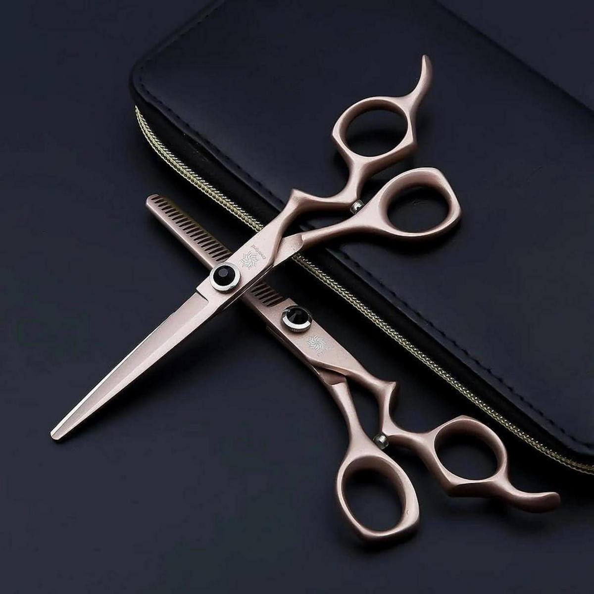 FRISEURSCHEREN Set 6 Zoll Japanischer Edelstahl - Bronzefarben, Metall (6/1/17.8cm)