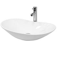 WASCHBECKEN - Weiß, Keramik (36.5/13/64cm) - ECD-Germany
