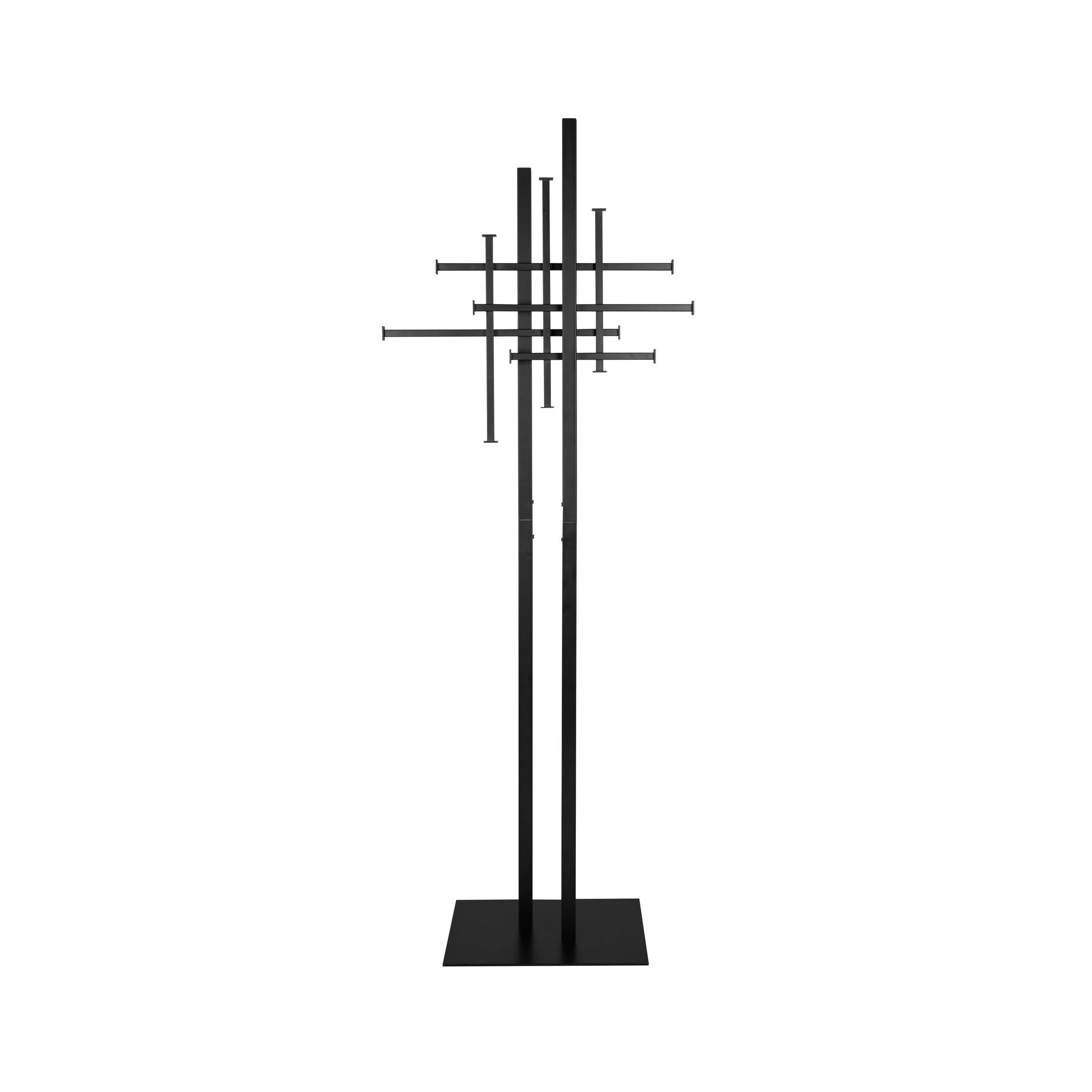 GARDEROBESTÄNDER Rumex Schwarz - Schwarz, Metall (71/185/45cm) - Dutchbone
