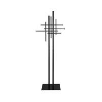 GARDEROBESTÄNDER Rumex Schwarz - Schwarz, Metall (71/185/45cm) - Dutchbone
