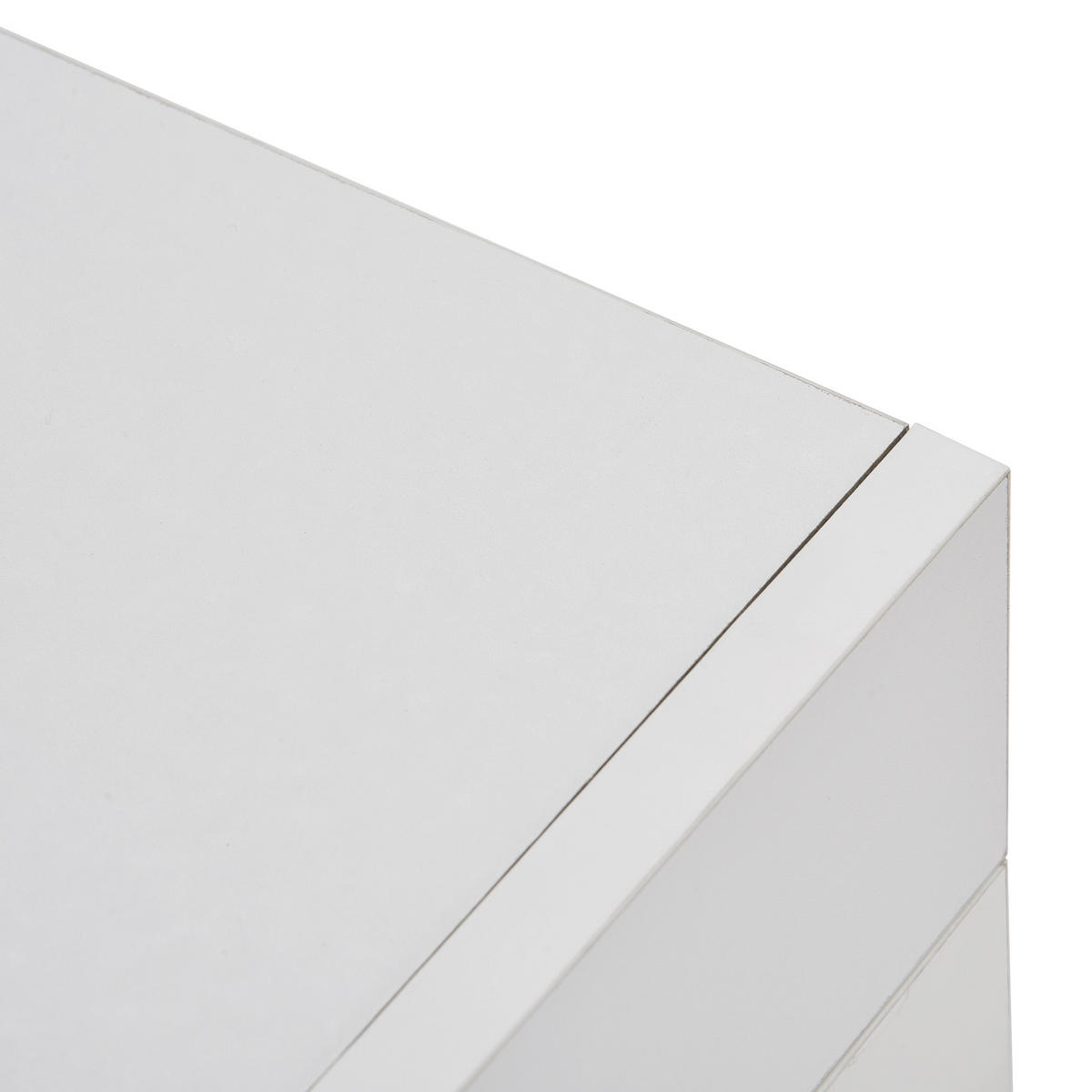 SIDEBOARD in Weiß Hochglanz-Aufbewahrungsschrank mit LED-Licht für Esszimmer und Wohnzimmer, B108/T40/H92cm - Weiß, Holzwerkstoff (108/92/40cm) - STILVORA