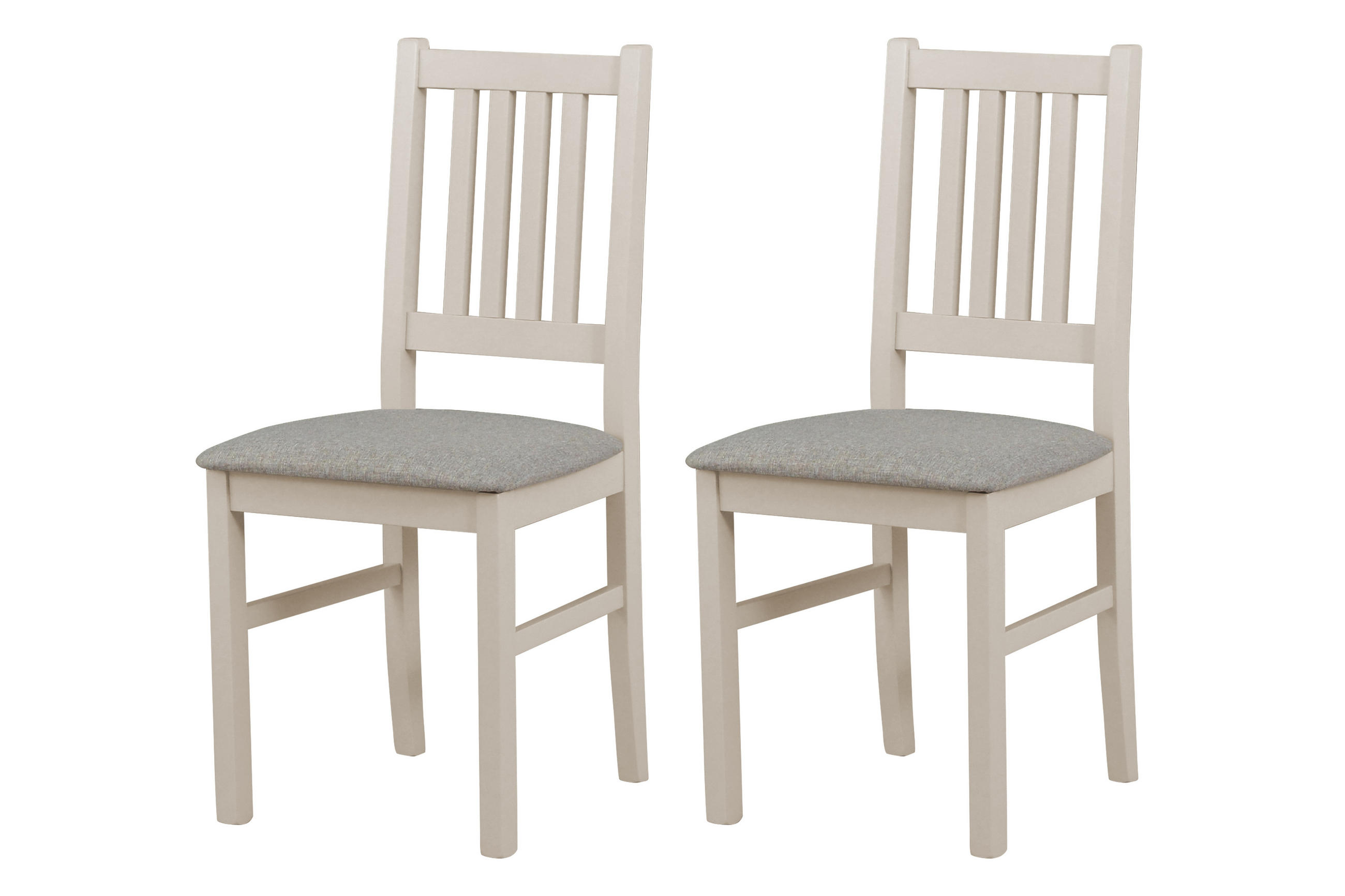 STUHL Bos 1 (2er Set) - Beige/Cappuccino, Holz (43/94/40cm) - Leaf Design
