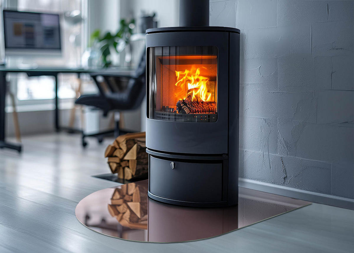 GLASPLATTE für Kamin 80x70 cm Rosa - Pink, Glas (80/70/0.4cm) - ArtPrintCave