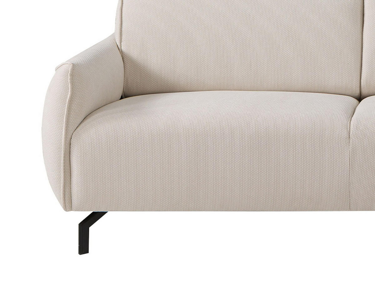 SOFA - 5 Personen - stoff - beige Feriona - Beige, Textil/Metall (295/84/150cm) - Vente-Unique