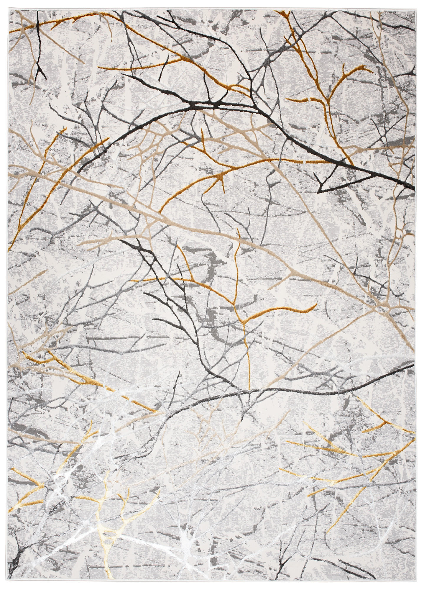 Tapiso Teppich Creme, Braun 140x200 cm