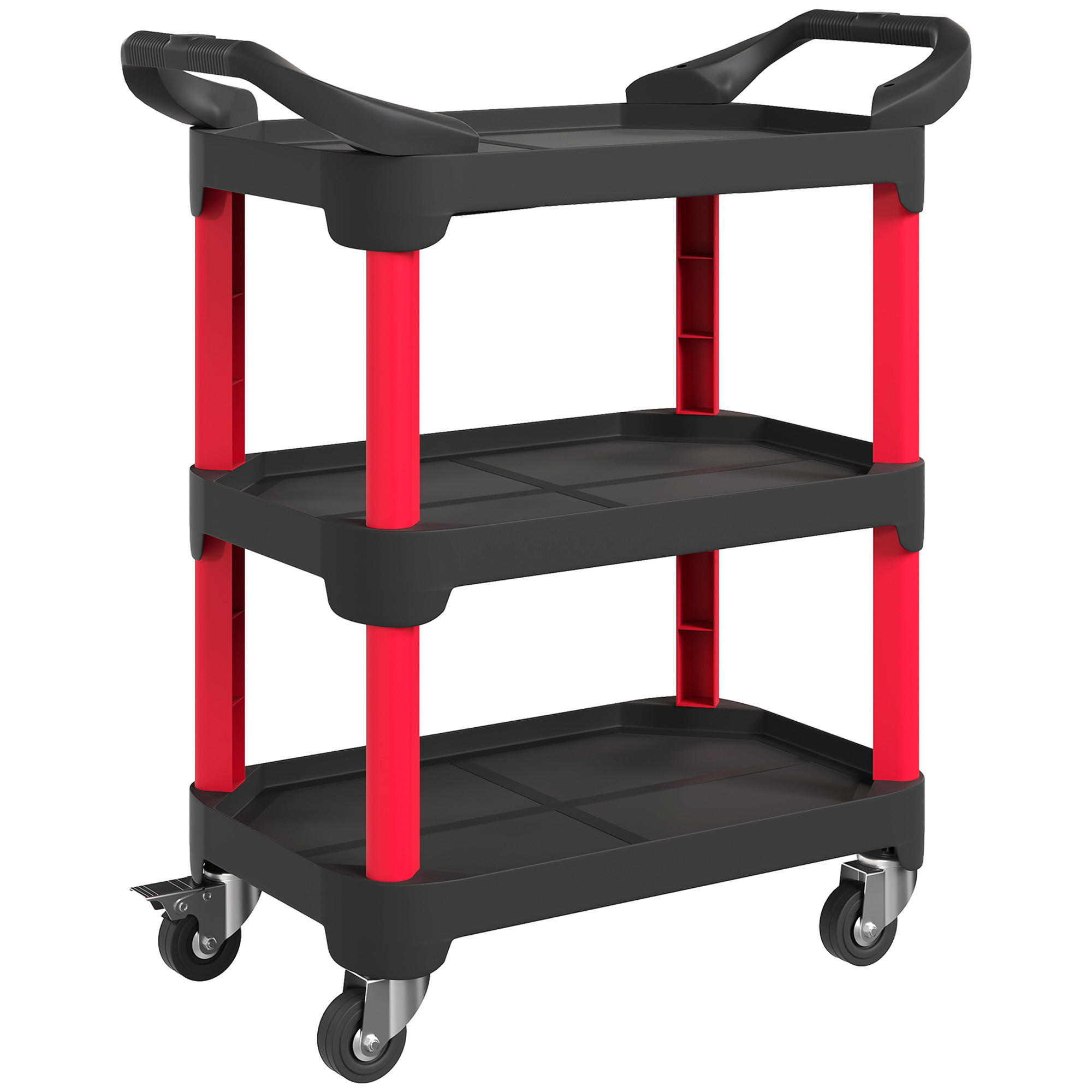 Homcom Werkstatt-Rollwagen Schwarz 43x96x81 cm